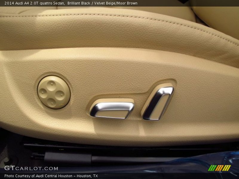 Brilliant Black / Velvet Beige/Moor Brown 2014 Audi A4 2.0T quattro Sedan
