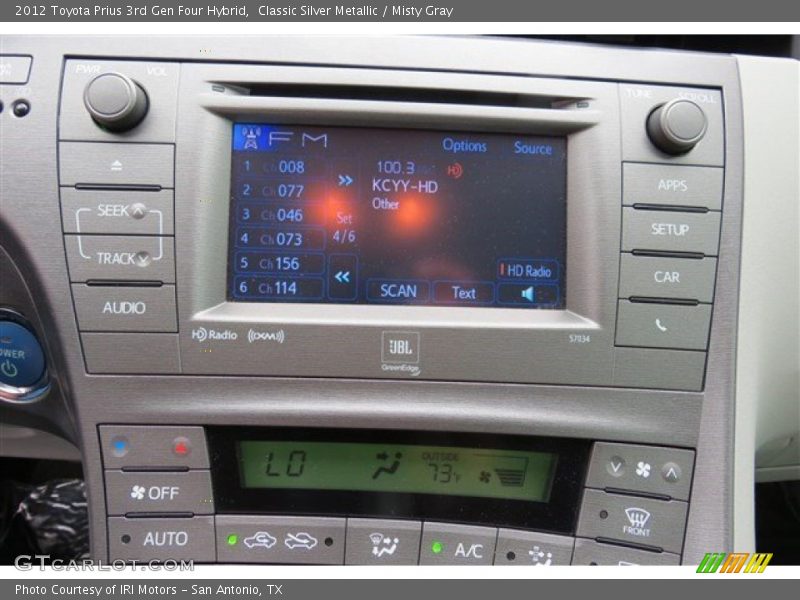 Classic Silver Metallic / Misty Gray 2012 Toyota Prius 3rd Gen Four Hybrid