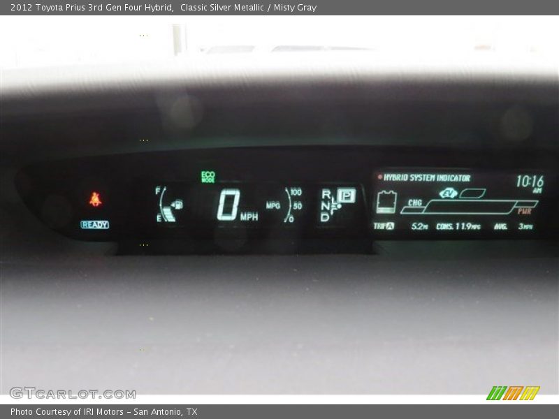 Classic Silver Metallic / Misty Gray 2012 Toyota Prius 3rd Gen Four Hybrid