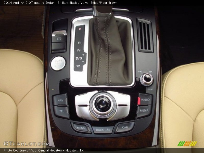 Brilliant Black / Velvet Beige/Moor Brown 2014 Audi A4 2.0T quattro Sedan