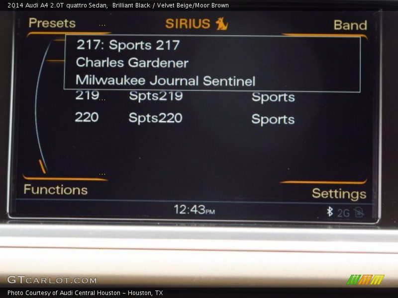 Brilliant Black / Velvet Beige/Moor Brown 2014 Audi A4 2.0T quattro Sedan