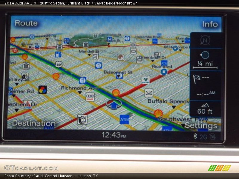 Brilliant Black / Velvet Beige/Moor Brown 2014 Audi A4 2.0T quattro Sedan