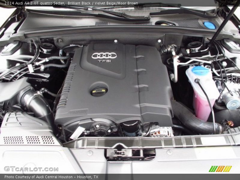 Brilliant Black / Velvet Beige/Moor Brown 2014 Audi A4 2.0T quattro Sedan