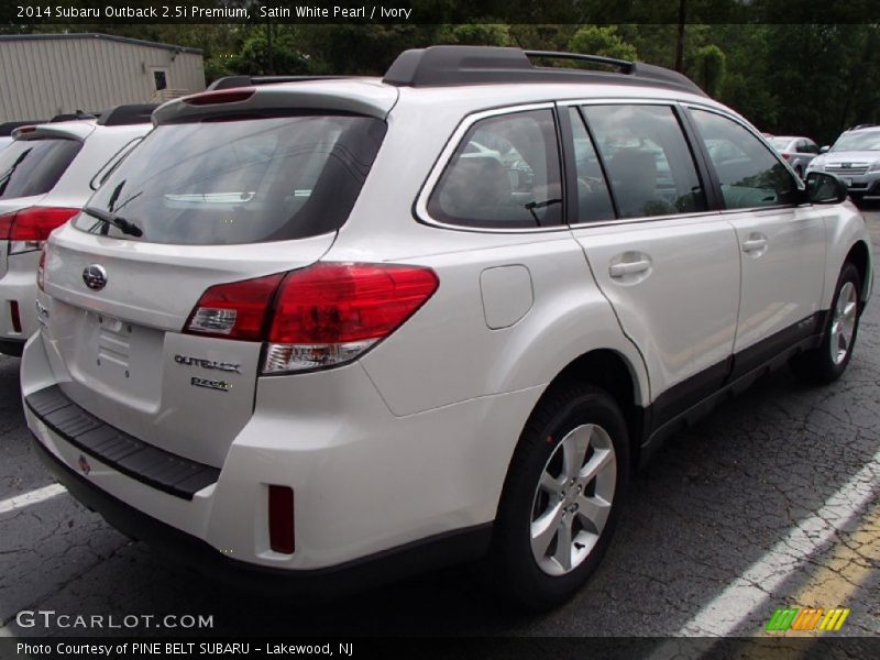 Satin White Pearl / Ivory 2014 Subaru Outback 2.5i Premium