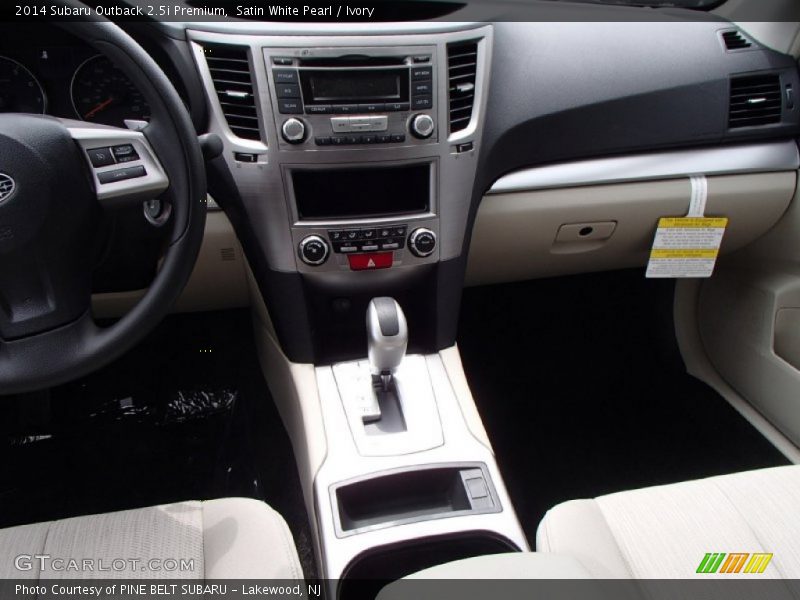 Satin White Pearl / Ivory 2014 Subaru Outback 2.5i Premium
