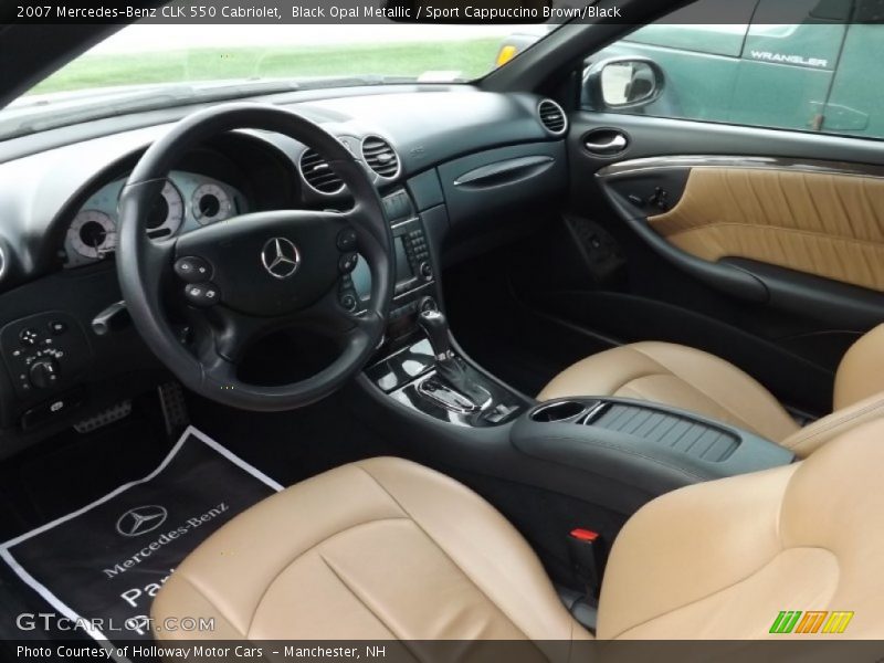 Black Opal Metallic / Sport Cappuccino Brown/Black 2007 Mercedes-Benz CLK 550 Cabriolet