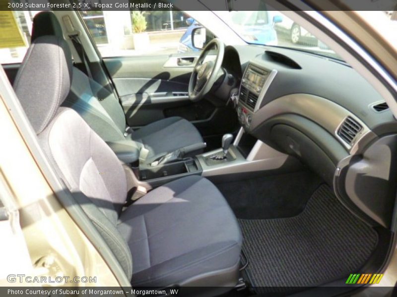 Topaz Gold Metallic / Black 2009 Subaru Forester 2.5 X