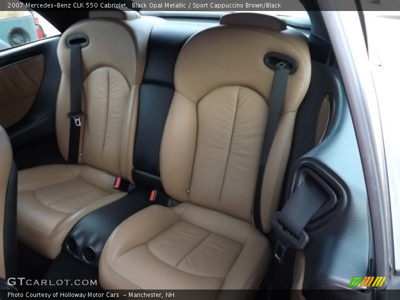 Black Opal Metallic / Sport Cappuccino Brown/Black 2007 Mercedes-Benz CLK 550 Cabriolet