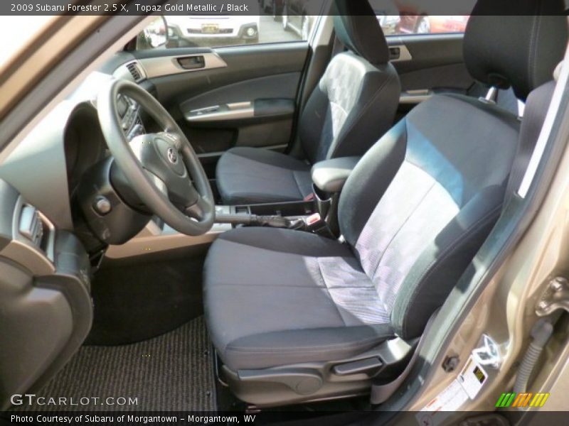 Topaz Gold Metallic / Black 2009 Subaru Forester 2.5 X