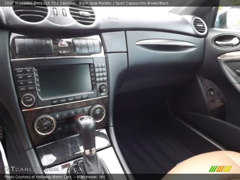 Black Opal Metallic / Sport Cappuccino Brown/Black 2007 Mercedes-Benz CLK 550 Cabriolet
