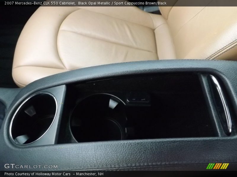 Black Opal Metallic / Sport Cappuccino Brown/Black 2007 Mercedes-Benz CLK 550 Cabriolet