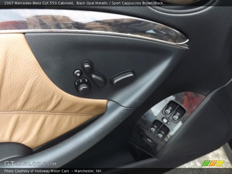 Black Opal Metallic / Sport Cappuccino Brown/Black 2007 Mercedes-Benz CLK 550 Cabriolet