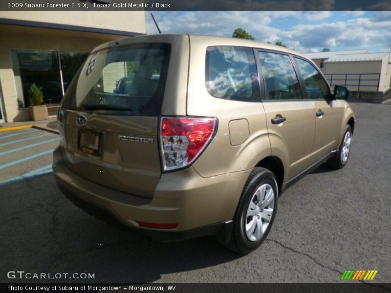 Topaz Gold Metallic / Black 2009 Subaru Forester 2.5 X