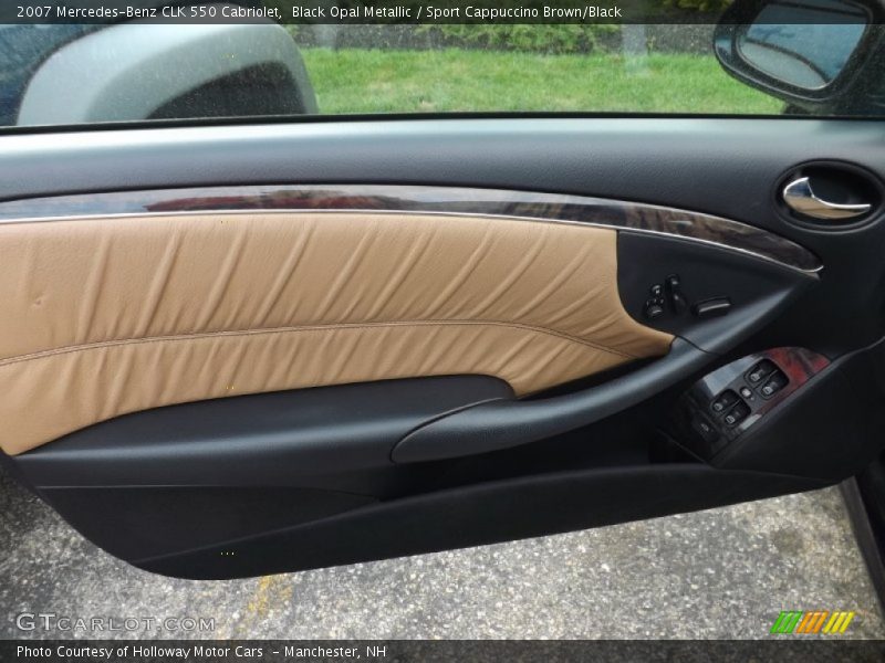 Black Opal Metallic / Sport Cappuccino Brown/Black 2007 Mercedes-Benz CLK 550 Cabriolet