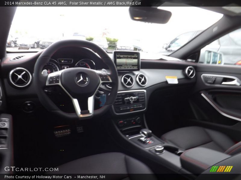 Polar Silver Metallic / AMG Black/Red Cut 2014 Mercedes-Benz CLA 45 AMG