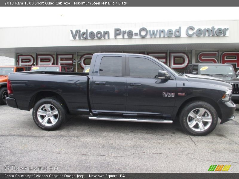 Maximum Steel Metallic / Black 2013 Ram 1500 Sport Quad Cab 4x4