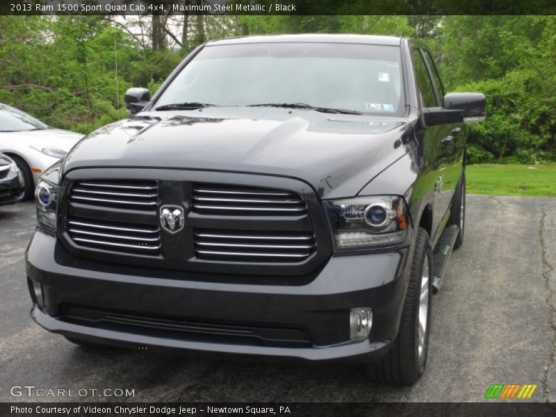 Maximum Steel Metallic / Black 2013 Ram 1500 Sport Quad Cab 4x4