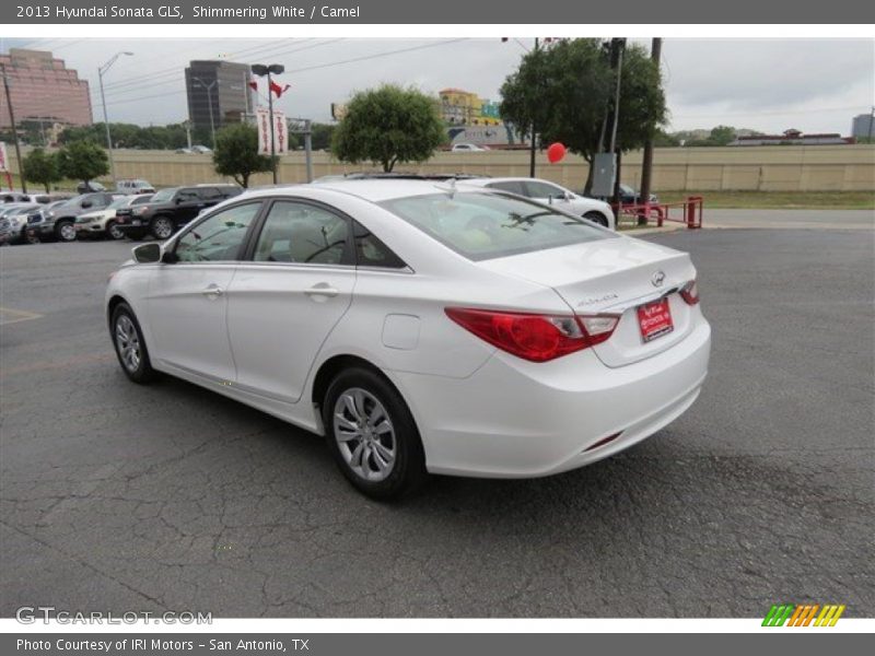 Shimmering White / Camel 2013 Hyundai Sonata GLS