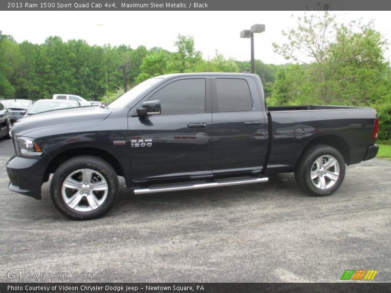 Maximum Steel Metallic / Black 2013 Ram 1500 Sport Quad Cab 4x4