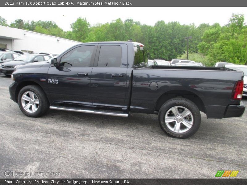 Maximum Steel Metallic / Black 2013 Ram 1500 Sport Quad Cab 4x4