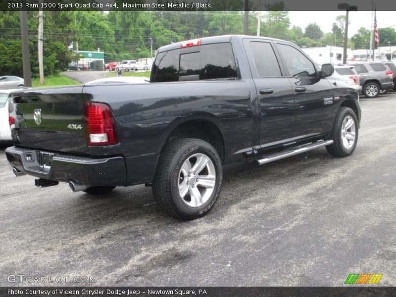 Maximum Steel Metallic / Black 2013 Ram 1500 Sport Quad Cab 4x4