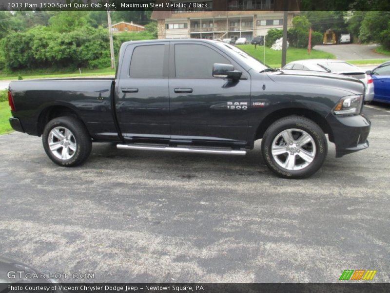 Maximum Steel Metallic / Black 2013 Ram 1500 Sport Quad Cab 4x4