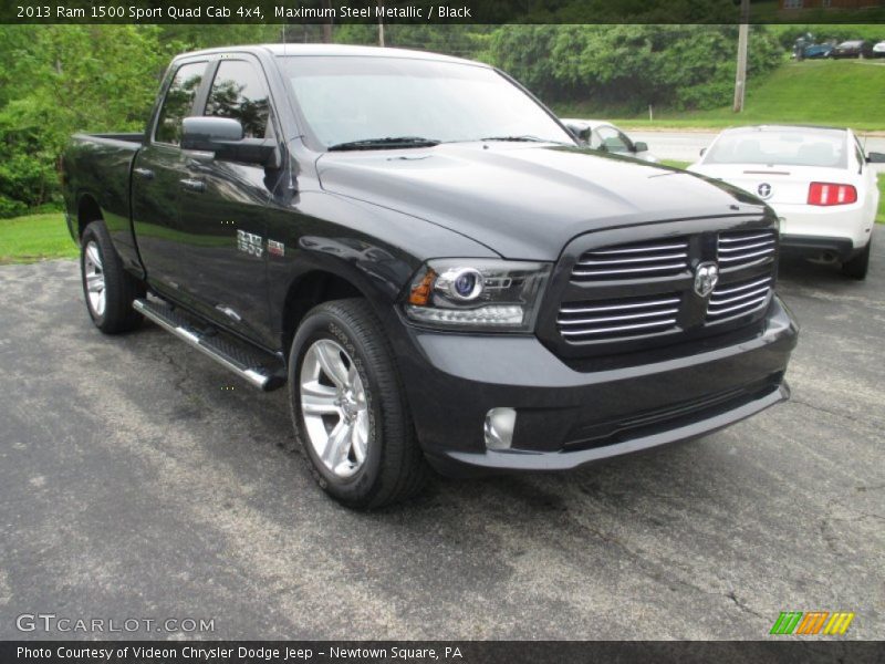Maximum Steel Metallic / Black 2013 Ram 1500 Sport Quad Cab 4x4