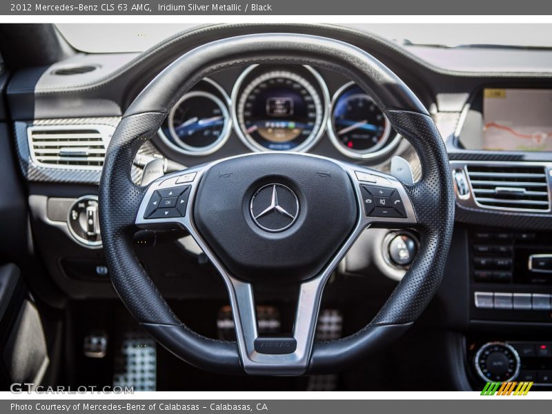 Iridium Silver Metallic / Black 2012 Mercedes-Benz CLS 63 AMG