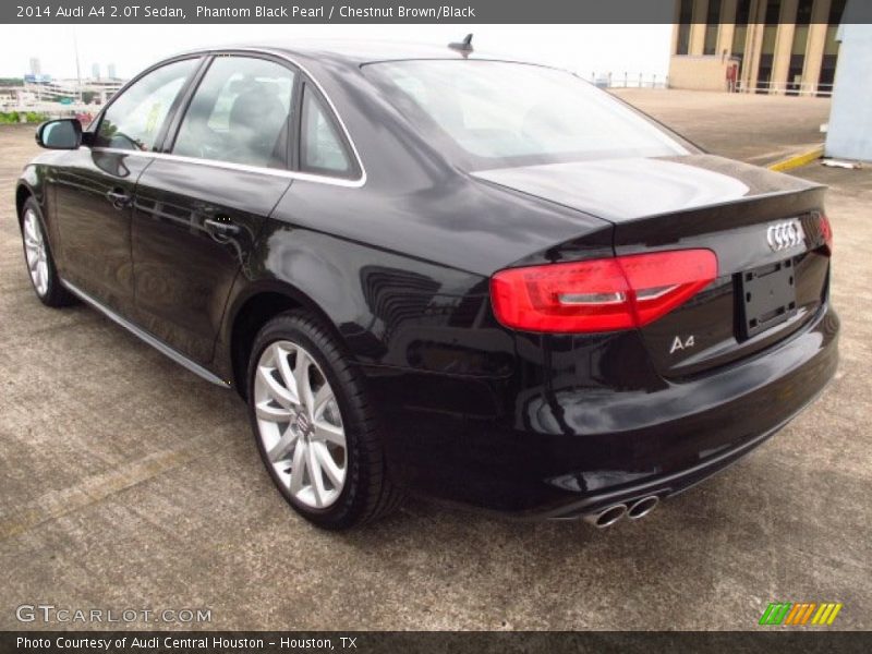 Phantom Black Pearl / Chestnut Brown/Black 2014 Audi A4 2.0T Sedan
