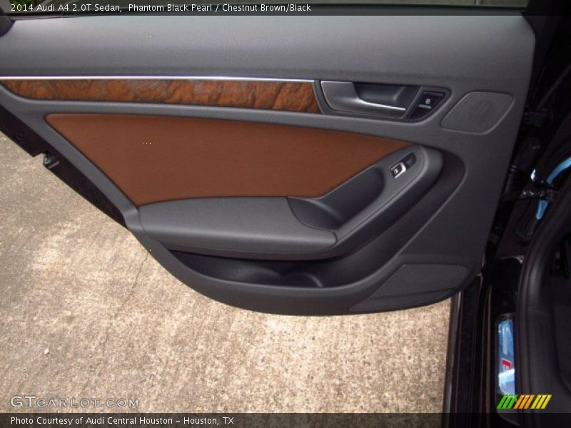 Phantom Black Pearl / Chestnut Brown/Black 2014 Audi A4 2.0T Sedan