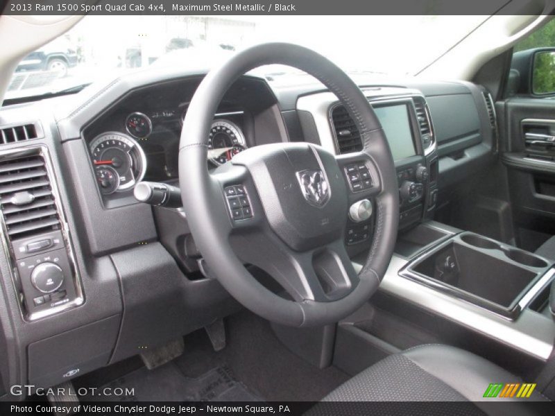 Maximum Steel Metallic / Black 2013 Ram 1500 Sport Quad Cab 4x4