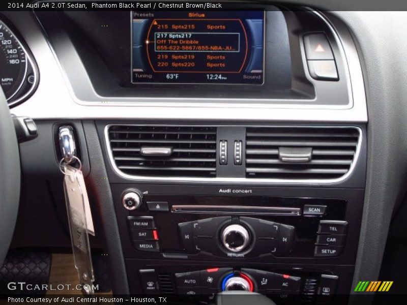 Phantom Black Pearl / Chestnut Brown/Black 2014 Audi A4 2.0T Sedan