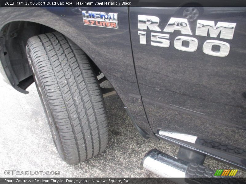 Maximum Steel Metallic / Black 2013 Ram 1500 Sport Quad Cab 4x4