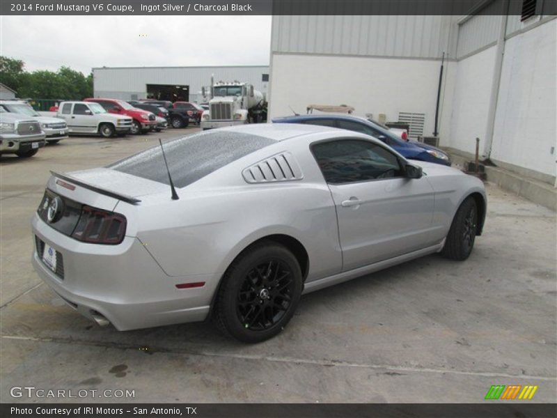 Ingot Silver / Charcoal Black 2014 Ford Mustang V6 Coupe