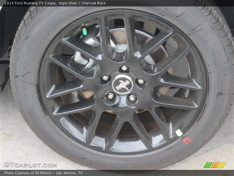 Ingot Silver / Charcoal Black 2014 Ford Mustang V6 Coupe