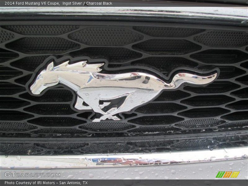 Ingot Silver / Charcoal Black 2014 Ford Mustang V6 Coupe