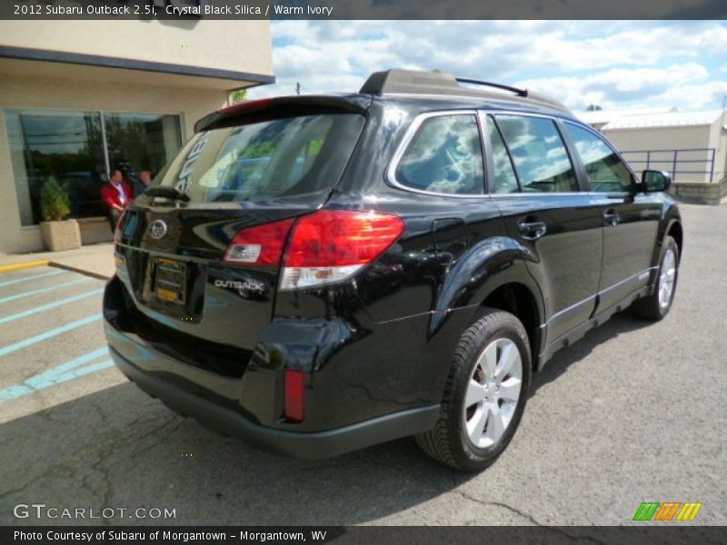 Crystal Black Silica / Warm Ivory 2012 Subaru Outback 2.5i