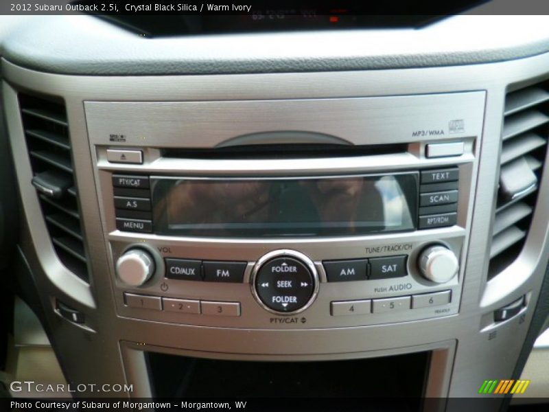 Crystal Black Silica / Warm Ivory 2012 Subaru Outback 2.5i