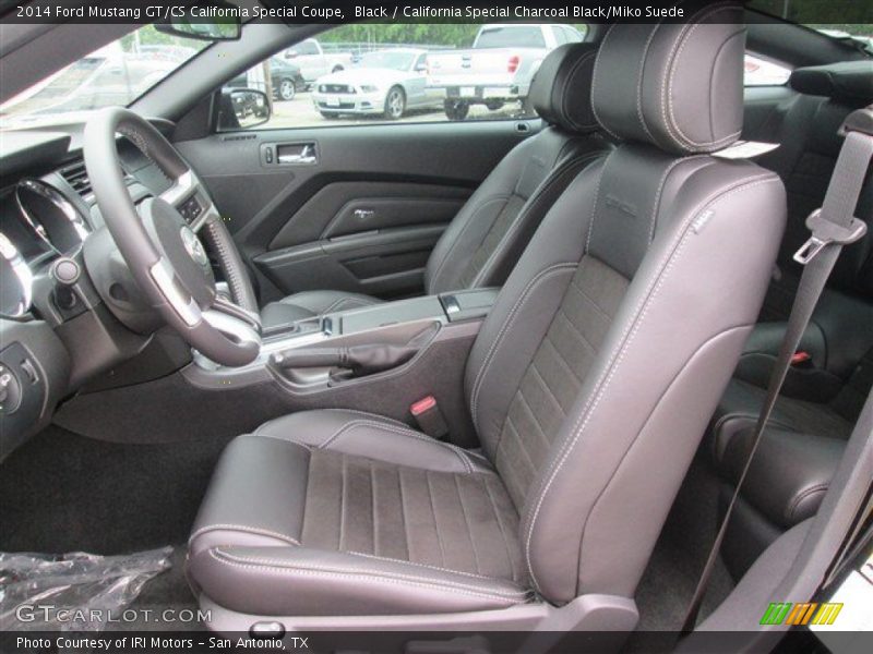 Black / California Special Charcoal Black/Miko Suede 2014 Ford Mustang GT/CS California Special Coupe
