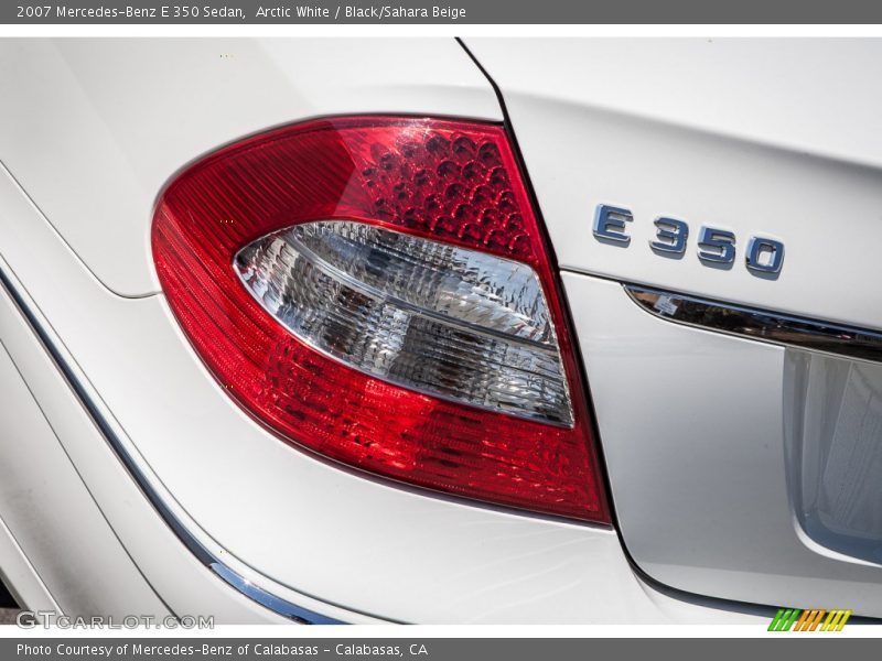 Arctic White / Black/Sahara Beige 2007 Mercedes-Benz E 350 Sedan
