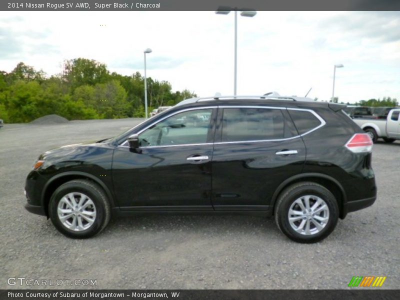 Super Black / Charcoal 2014 Nissan Rogue SV AWD
