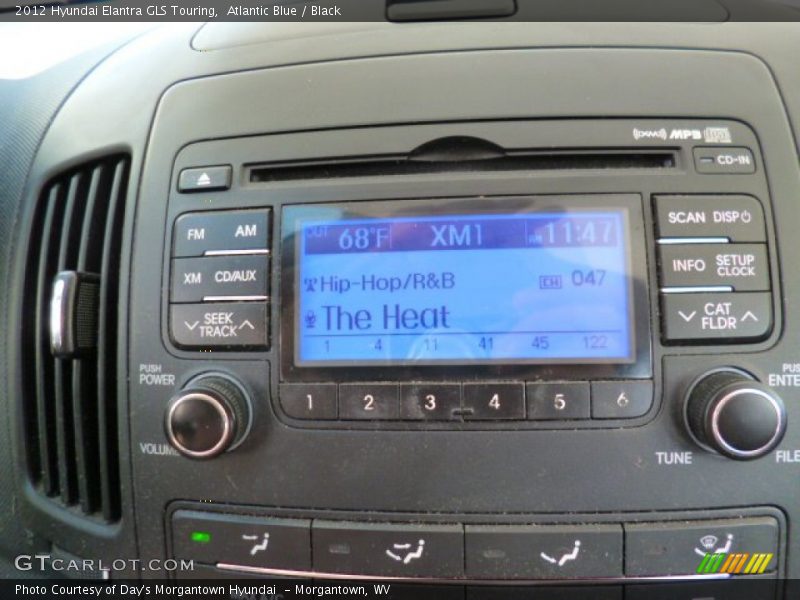 Atlantic Blue / Black 2012 Hyundai Elantra GLS Touring