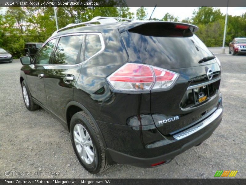 Super Black / Charcoal 2014 Nissan Rogue SV AWD