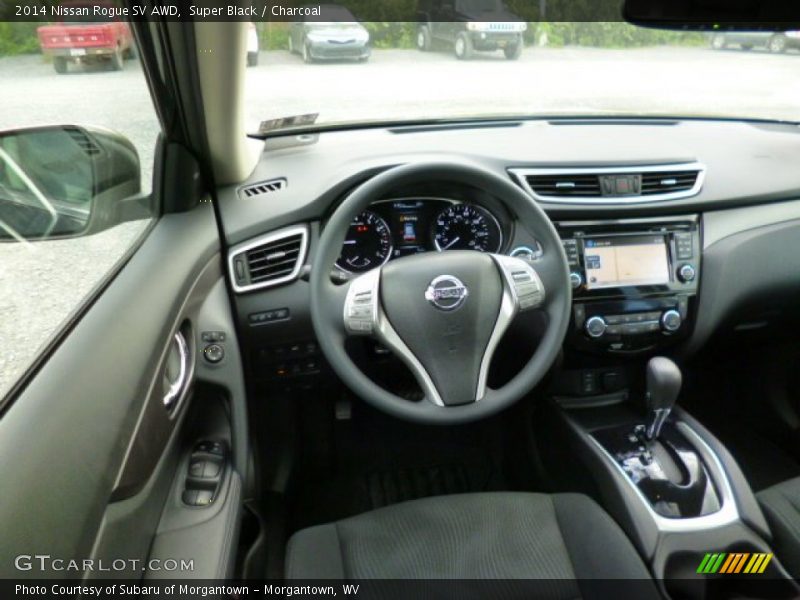 Super Black / Charcoal 2014 Nissan Rogue SV AWD