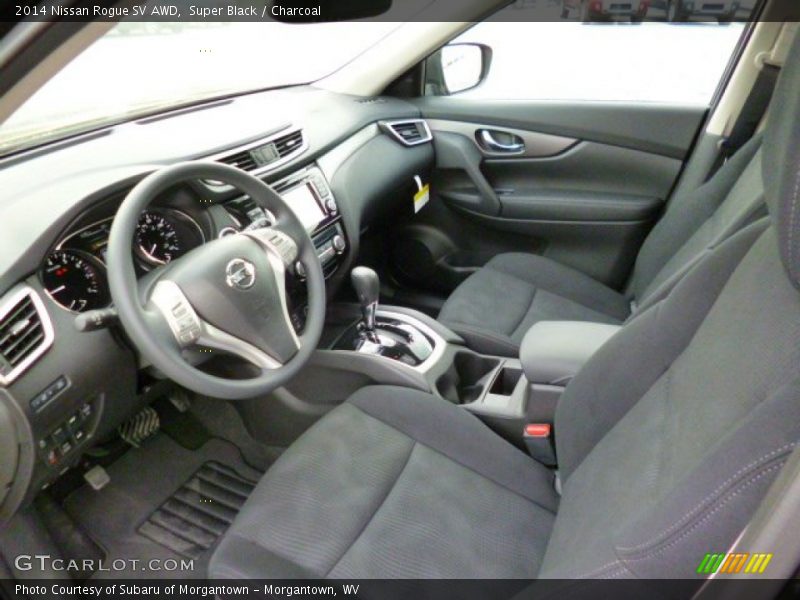 Super Black / Charcoal 2014 Nissan Rogue SV AWD