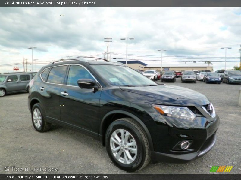 Super Black / Charcoal 2014 Nissan Rogue SV AWD