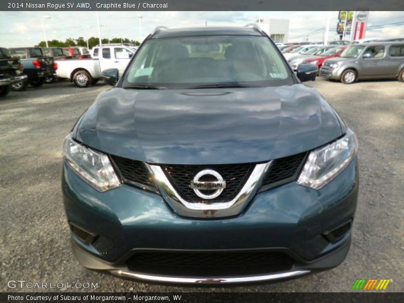 Graphite Blue / Charcoal 2014 Nissan Rogue SV AWD