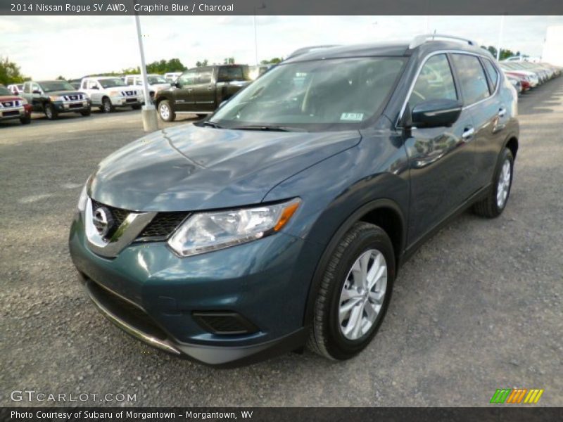 Graphite Blue / Charcoal 2014 Nissan Rogue SV AWD
