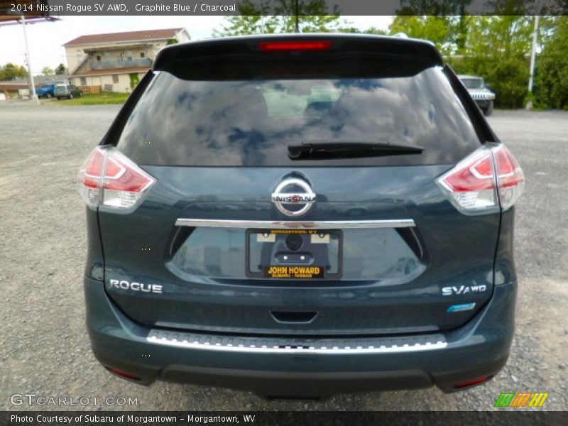 Graphite Blue / Charcoal 2014 Nissan Rogue SV AWD
