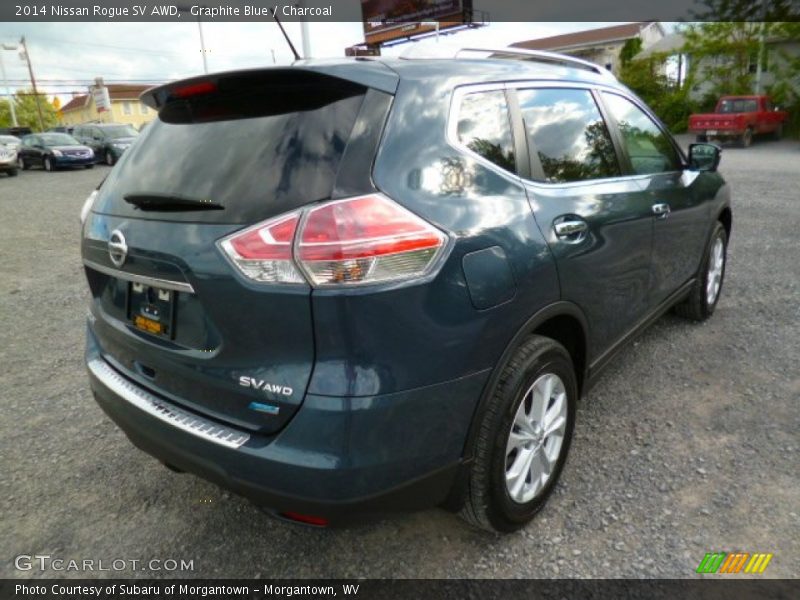 Graphite Blue / Charcoal 2014 Nissan Rogue SV AWD